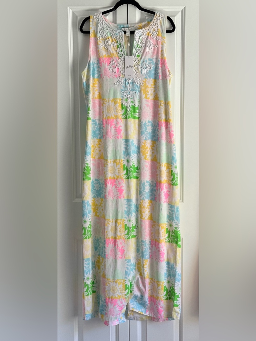NWT Lilly Pulitzer Raina Maxi Dress - Multi Sunny Sunflower Print Size XL - Picture 2 of 6